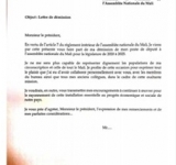 Voici un exemplaire de lettre de démission à faire signer par les candidats aux élections législatives. 