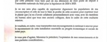 Voici un exemplaire de lettre de démission à faire signer par les candidats aux élections législatives. 